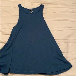Blue free people tank top